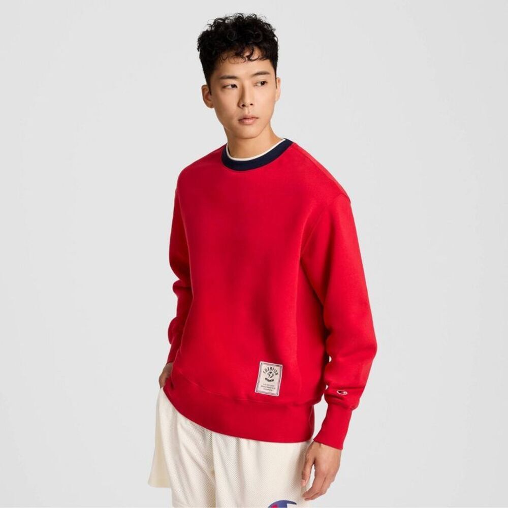 Champion Men's Double Ribbed Sweatshirt - Lava Falls XL